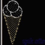isikli-kulahli-dondurma | Işık Süsleme Işıklı Külahlı Dondurma